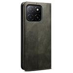 For Honor X8c 4G Etui Crazy Horse Tekstur Vokset Læder Pung Stativ Telefoncover