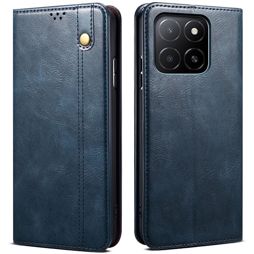 For Honor X8c 4G Etui Crazy Horse Tekstur Vokset Læder Pung Stativ Telefoncover