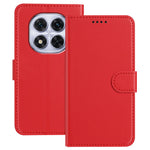 For Xiaomi Redmi Note 14 Pro 4G Leather Case Wallet Stand Solid Color Anti Drop Phone Cover