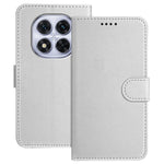 For Xiaomi Redmi Note 14 Pro 4G Leather Case Wallet Stand Solid Color Anti Drop Phone Cover