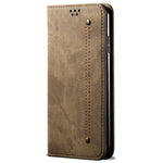 Til Honor X8c 4G Etui, Jeans Stoftekstur Anti-Ridse Læder Stand Telefoncover
