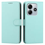 For Xiaomi Redmi Note 14 4G (163.25mm) Leather Case Wallet Stand Solid Color Anti Drop Phone Cover