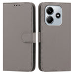 For Xiaomi Redmi Note 14 4G (163.25mm) Leather Case Wallet Stand Solid Color Anti Drop Phone Cover