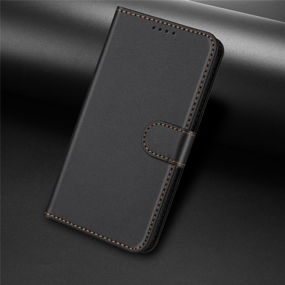For Xiaomi Redmi Turbo 4 5G / Xiaomi Poco X7 Pro 5G Leather Case Wallet Stand Solid Color Anti Drop Phone Cover