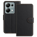 For Xiaomi Poco M6 Pro 4G / Xiaomi Redmi Note 13 Pro 4G Leather Case Wallet Stand Solid Color Anti Drop Phone Cover