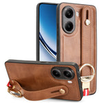 For Xiaomi Poco X7 Pro 5G Case Wristband Kickstand Leather+PC+TPU Phone Cover with Bottle Opener