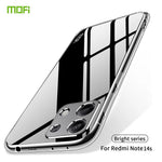 MOFI For Xiaomi Redmi Note 14S 4G Clear Phone Case  Ultra-Thin TPU Phone Back Cover