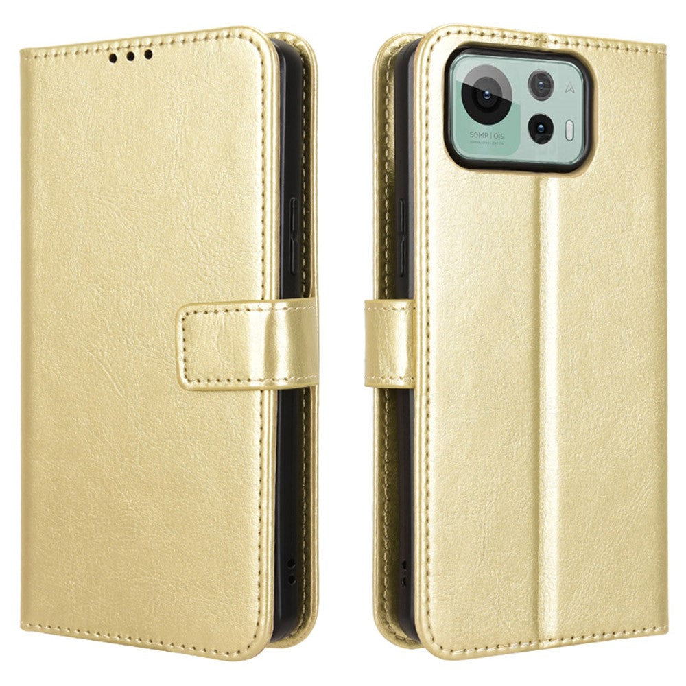 Cover til Asus Zenfone 12 Ultra 5G i PU-læder med Crazy Horse-struktur og tegnebogsdesign
