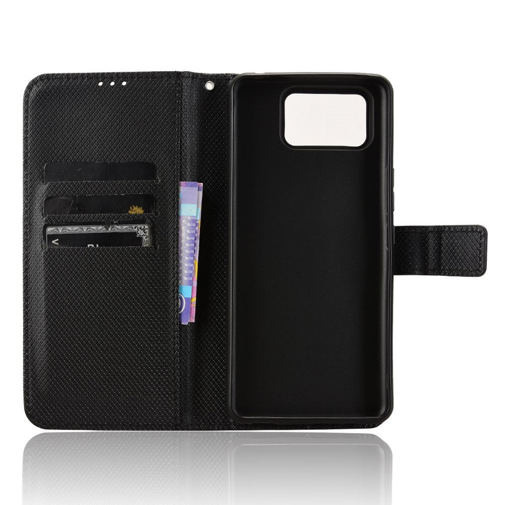 For Asus Zenfone 12 Ultra 5G Case PU Leather Diamond Texture Wallet Phone Cover