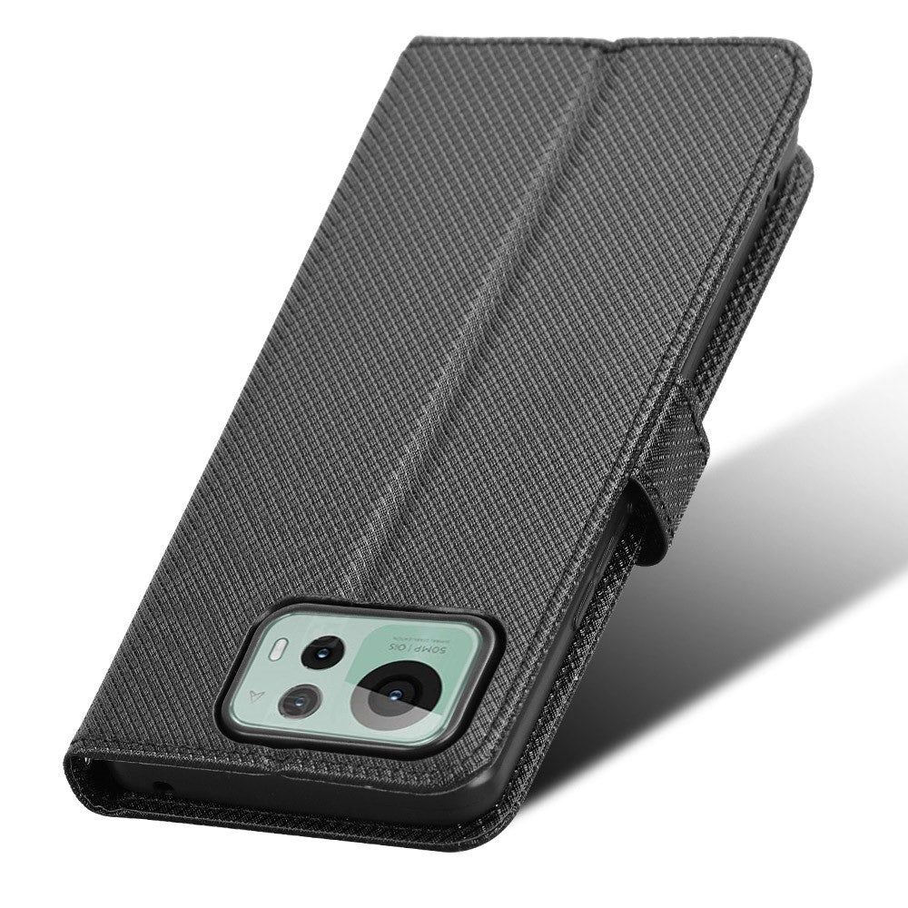 For Asus Zenfone 12 Ultra 5G Case PU Leather Diamond Texture Wallet Phone Cover