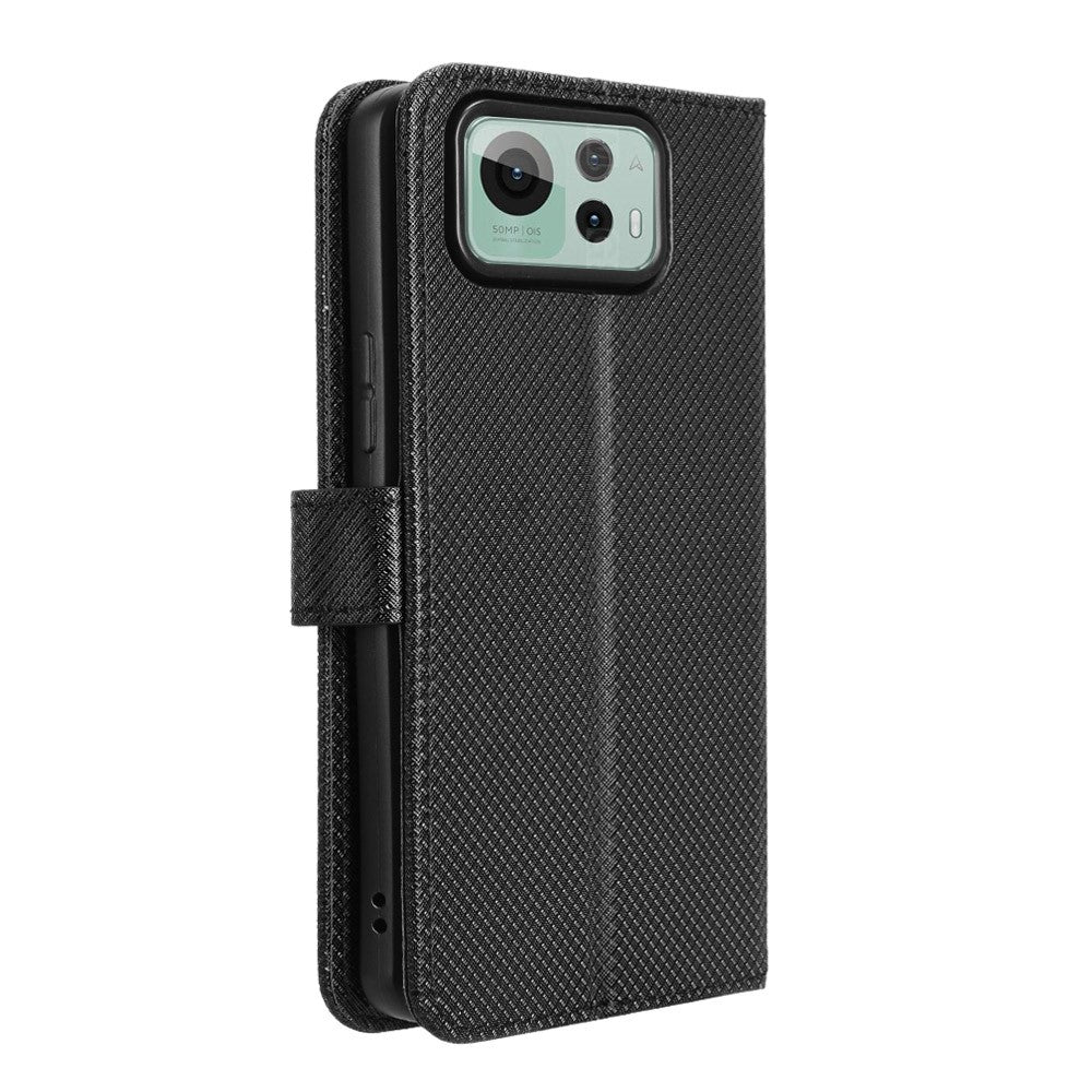 For Asus Zenfone 12 Ultra 5G Case PU Leather Diamond Texture Wallet Phone Cover