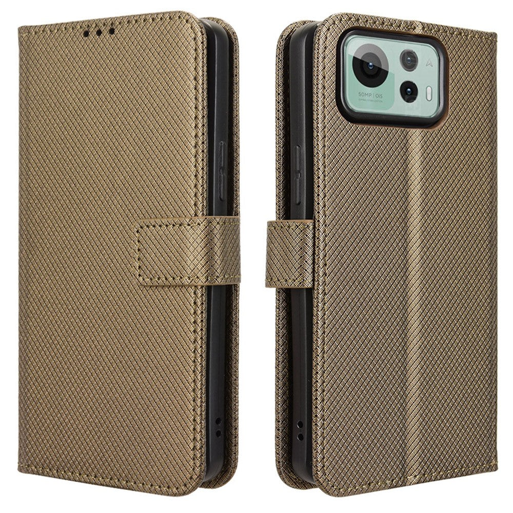 For Asus Zenfone 12 Ultra 5G Case PU Leather Diamond Texture Wallet Phone Cover