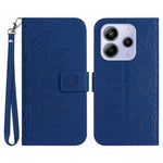 For Xiaomi Redmi Note 14 4G (164.84mm) Case Sunflower Imprint Leather Wallet Phone Cover with Wrist Strap