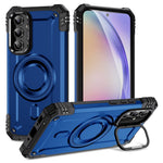 Til Samsung Galaxy A56 5G Magnetisk cover Linse Kickstand PC + TPU Stødsikkert telefoncover