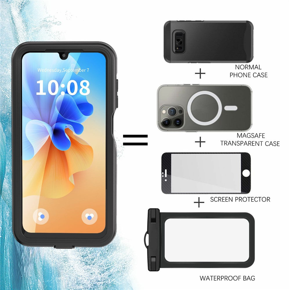 REDPEPPER A Series For Samsung Galaxy A26 5G IP68 Phone Case Clear Back Waterproof Cover