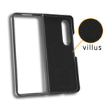For Samsung Galaxy Z Fold4 5G Retro Texture PU Leather + Hard PC Shell Shockproof Anti-Scratch Phone Cover with Pen Holder