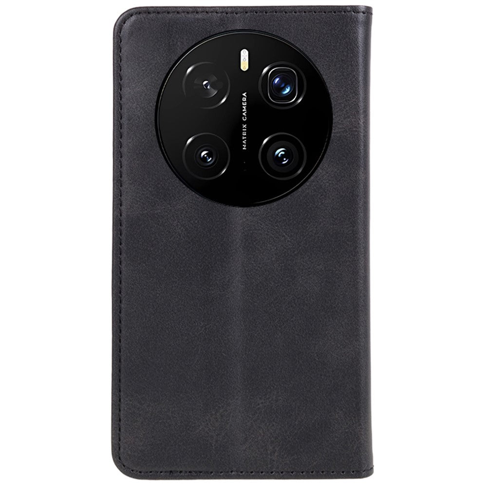 For Honor Magic7 5G Case Strong Magnetic PU Leather Phone Cover Calf Texture
