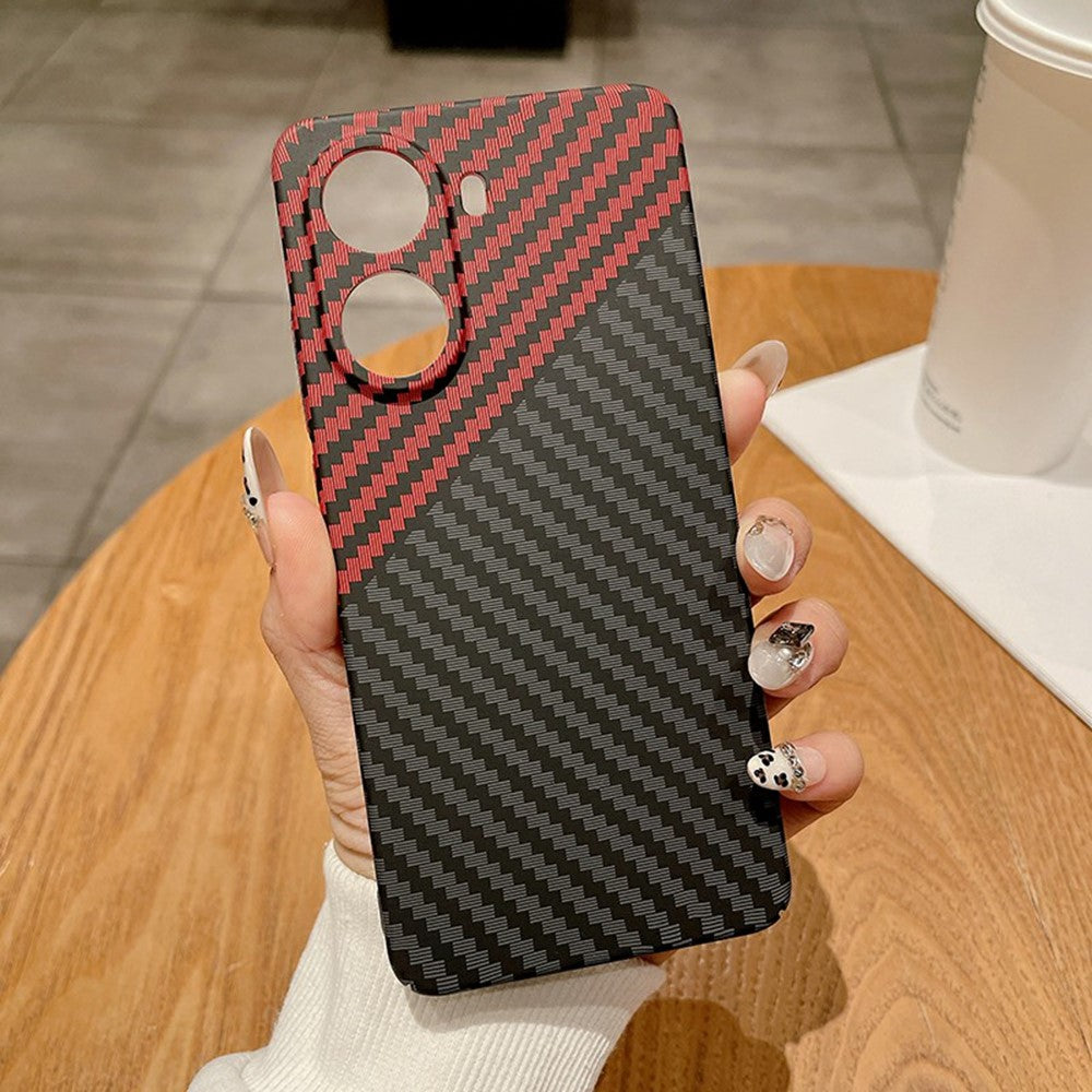 Xiaomi Redmi Turbo 4 5G-skal Hårt PC-mobilskal Kolfibertextur Stötsäker