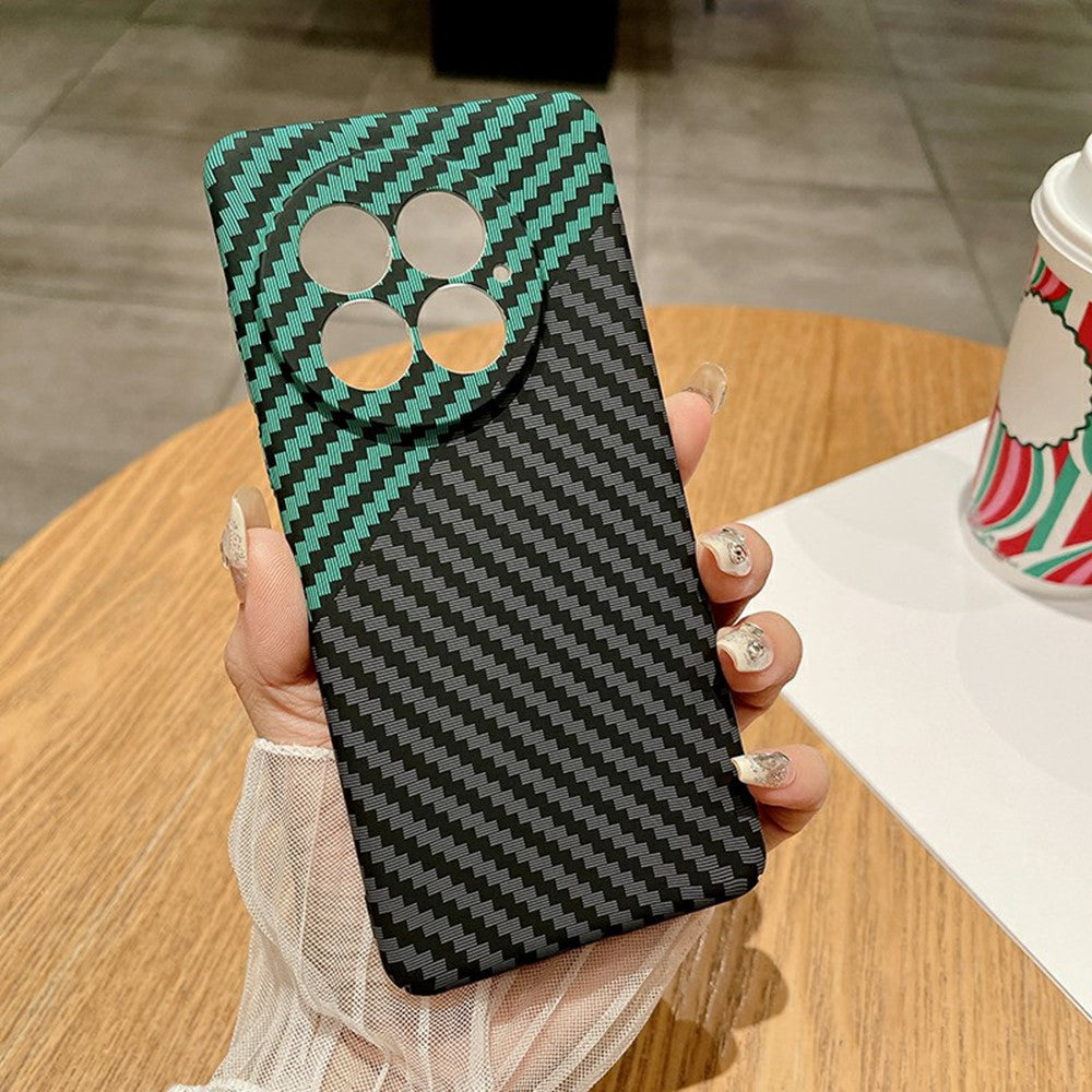 For OnePlus 13 Case Hard PC Phone Cover Carbon Fiber Texture Drop Proof