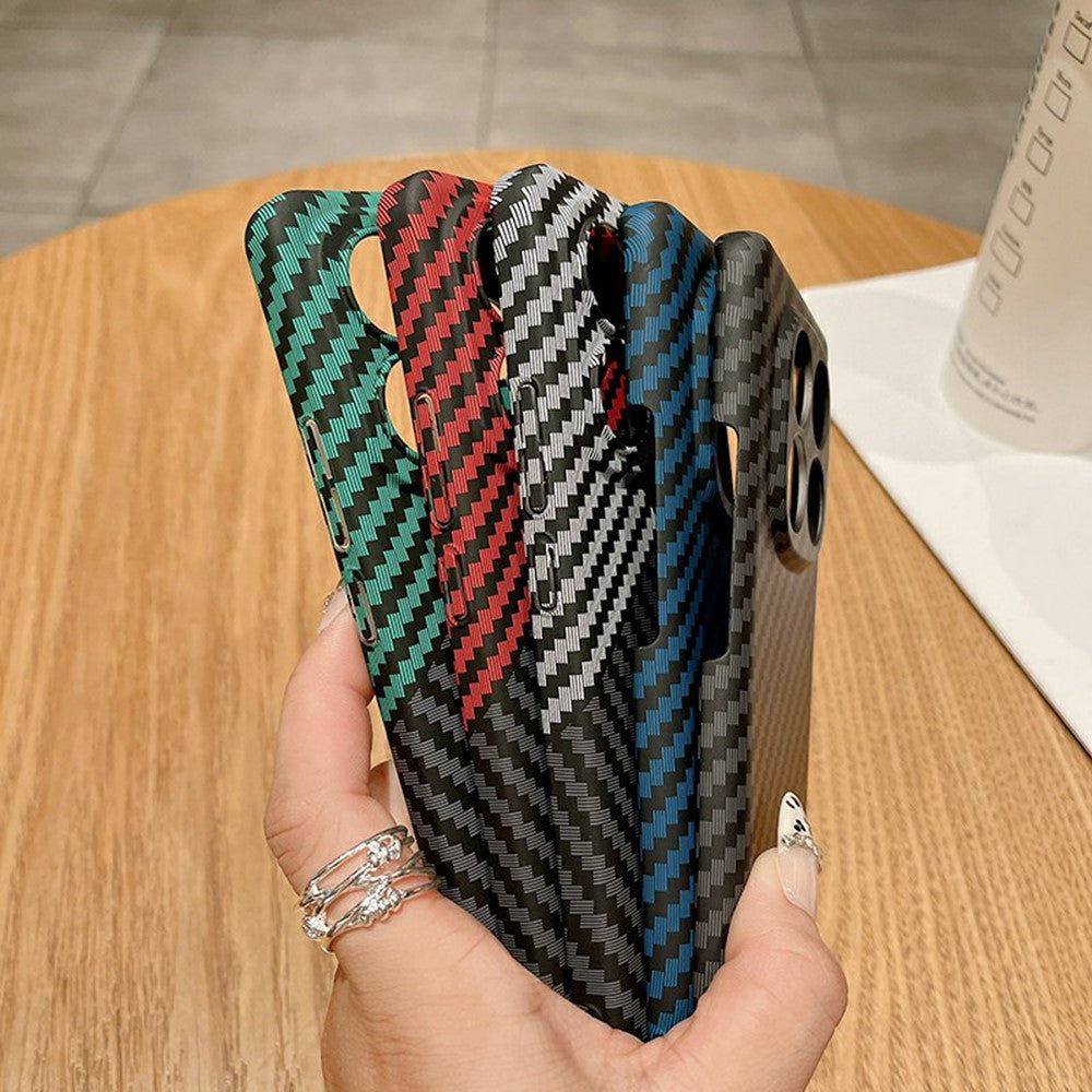 Xiaomi Redmi Note 14 4G (163.25mm) skal hårt PC-mobilskal kolfiberstruktur stötsäkert