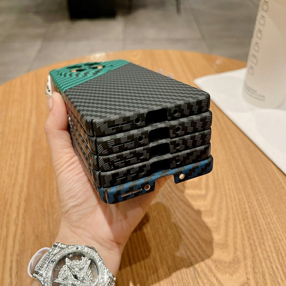 Slimmat fodral för OnePlus 13R 5G / Ace 5 5G / 5 Pro 5G Hårt PC-mobilskal Kolfiberstruktur Stötsäkert