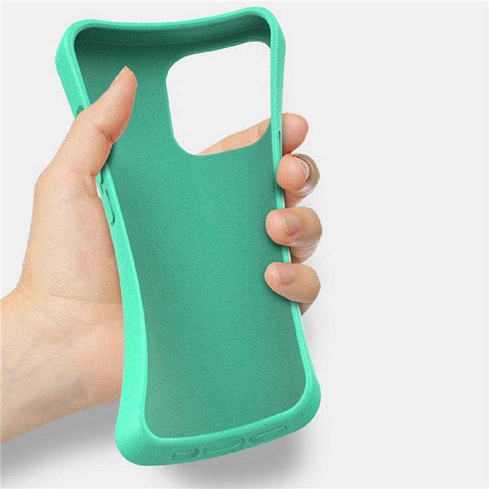 For iPhone 17th / 16th Case Biodegradable Wheat Straw + TPU Matte Phone Cover