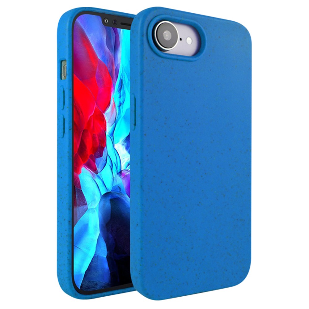 For iPhone 17th / 16th Case Biodegradable Wheat Straw + TPU Matte Phone Cover