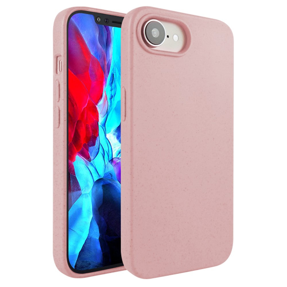 For iPhone 17th / 16th Case Biodegradable Wheat Straw + TPU Matte Phone Cover