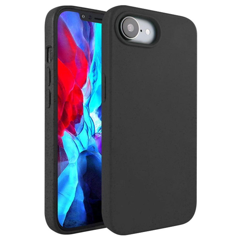 For iPhone 17th / 16th Case Biodegradable Wheat Straw + TPU Matte Phone Cover