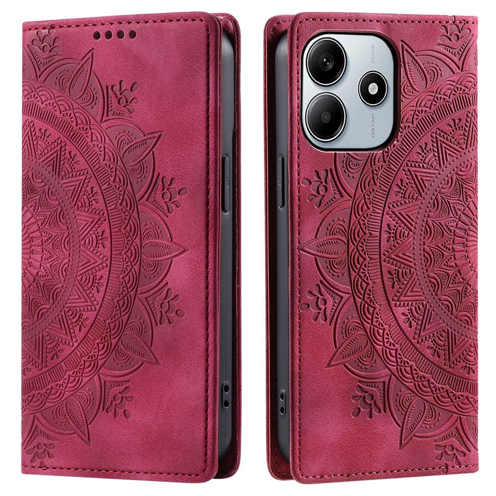Style-010 For Xiaomi Redmi Note 14 4G (164.84mm) Case Magnetic Closing Leather Phone Cover Pattern Imprinted