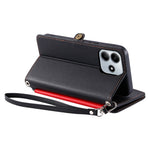 For Xiaomi Redmi Note 14 4G (164.84mm) Case TPU + PU Leather Wallet Phone Cover with Wrist Strap