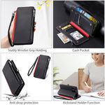 For Xiaomi Redmi Note 14 4G (164.84mm) Case TPU + PU Leather Wallet Phone Cover with Wrist Strap