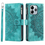 Style 006 For Xiaomi Redmi Note 14 4G (164.84mm) Wallet Case PU Leather Phone Cover Mandala Flower Pattern