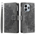 Style 006 For Xiaomi Redmi Note 14 4G (164.84mm) Wallet Case PU Leather Phone Cover Mandala Flower Pattern