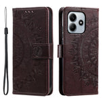 For Xiaomi Redmi Note 14 4G (164.84mm) Stand Case Imprinted Totem PU Leather Wallet Phone Cover