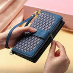 Style 005 For Xiaomi Redmi Note 14 Pro 4G Wallet Case Rhombus Stitching Line PU Leather Phone Cover