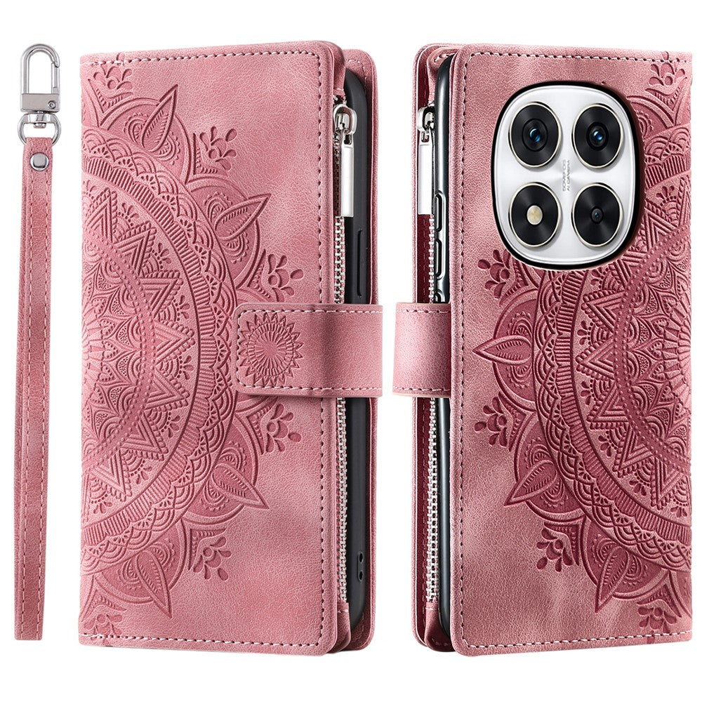 Style 006 For Xiaomi Redmi Note 14 Pro 4G Wallet Case PU Leather Phone Cover Mandala Flower Pattern