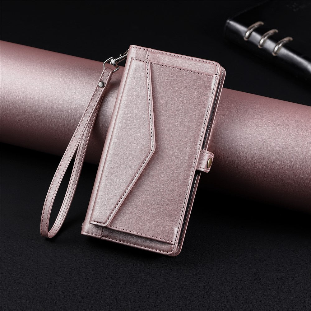 For Xiaomi Redmi Note 14 Pro 4G Leather Case with Wrist Strap Wallet Stand Phone Cover