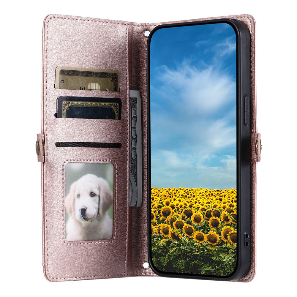 For Xiaomi Redmi Note 14 Pro 4G Leather Case with Wrist Strap Wallet Stand Phone Cover