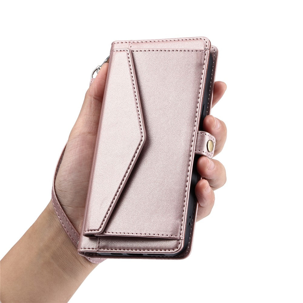 For Xiaomi Redmi Note 14 Pro 4G Leather Case with Wrist Strap Wallet Stand Phone Cover