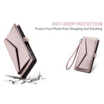 For Xiaomi Redmi Note 14 Pro 4G Leather Case with Wrist Strap Wallet Stand Phone Cover