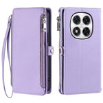 For Xiaomi Redmi Note 14 Pro 4G Case TPU + PU Leather Wallet Phone Cover with Wrist Strap