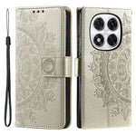 For Xiaomi Redmi Note 14 Pro 4G Stand Case Imprinted Totem PU Leather Wallet Phone Cover