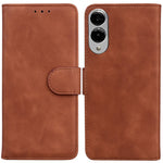 For Samsung Galaxy S25 Edge Case Solid Color Leather Wallet Phone Cover