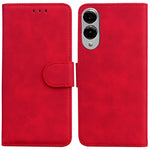 For Samsung Galaxy S25 Edge Case Solid Color Leather Wallet Phone Cover