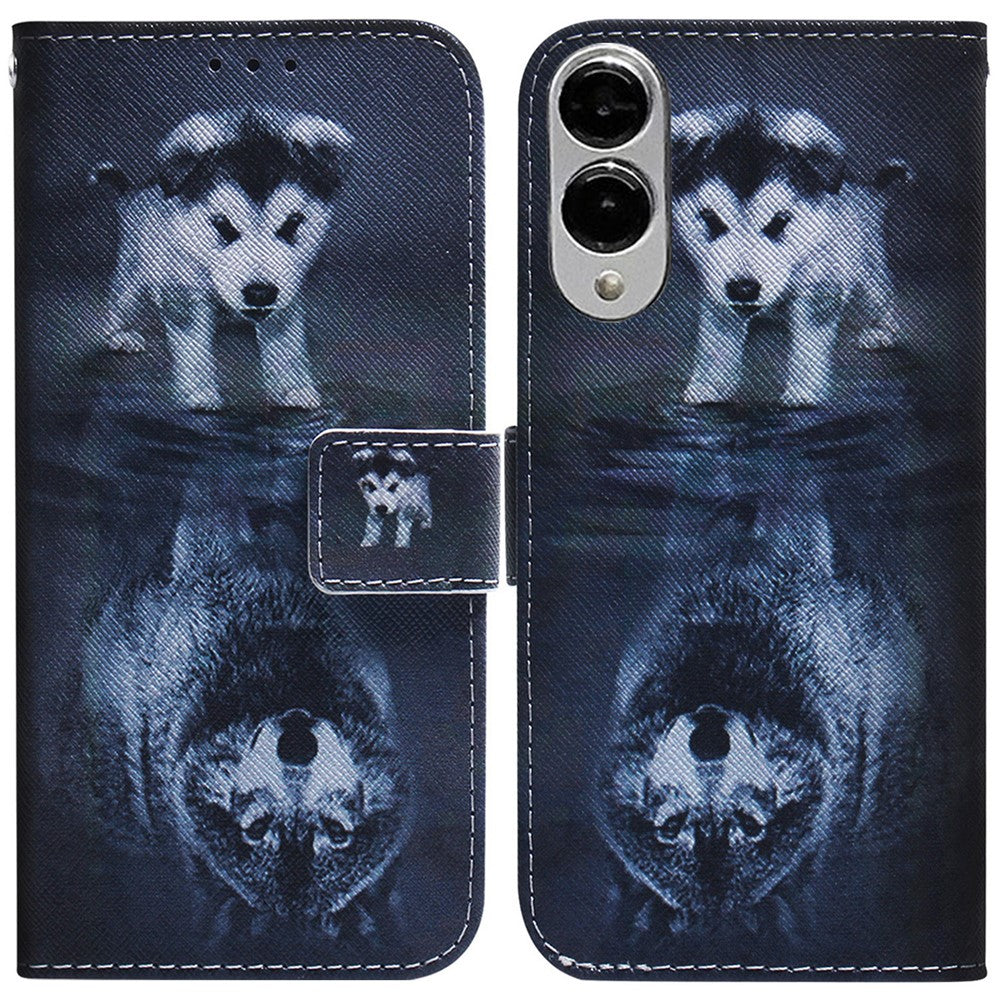 For Samsung Galaxy S25 Edge Wallet Case Pattern Print Leather Phone Cover