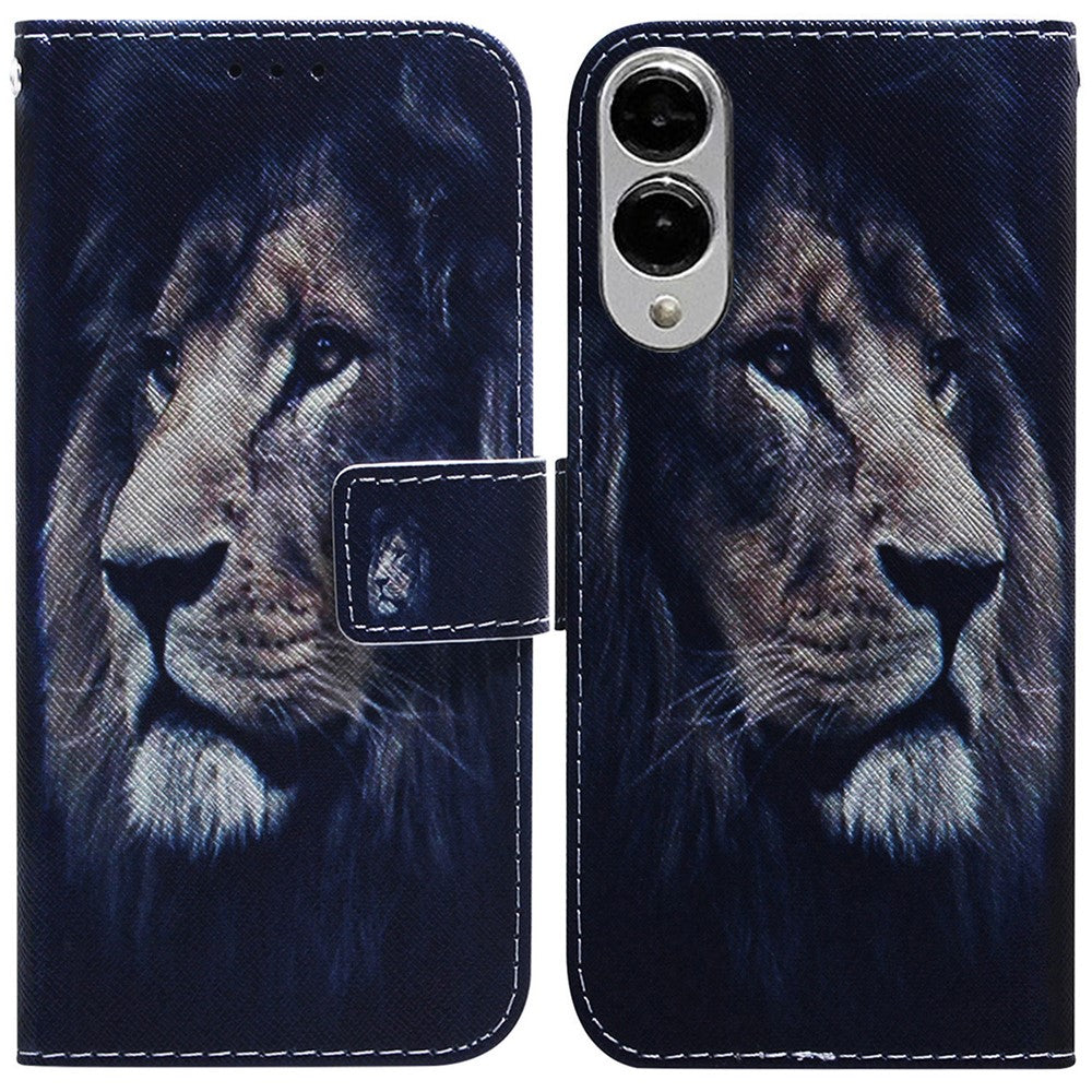 For Samsung Galaxy S25 Edge Wallet Case Pattern Print Leather Phone Cover