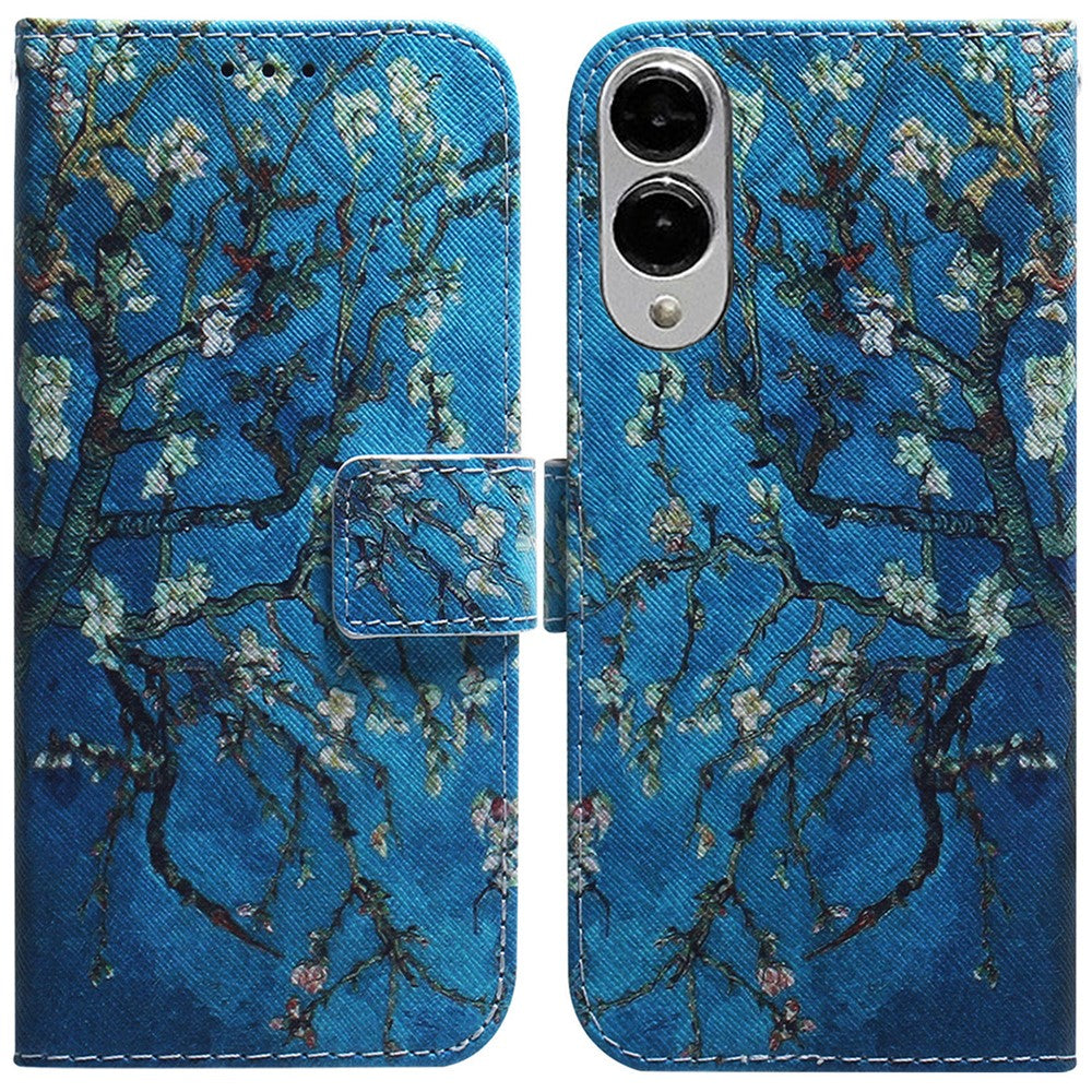 For Samsung Galaxy S25 Edge Wallet Case Pattern Print Leather Phone Cover