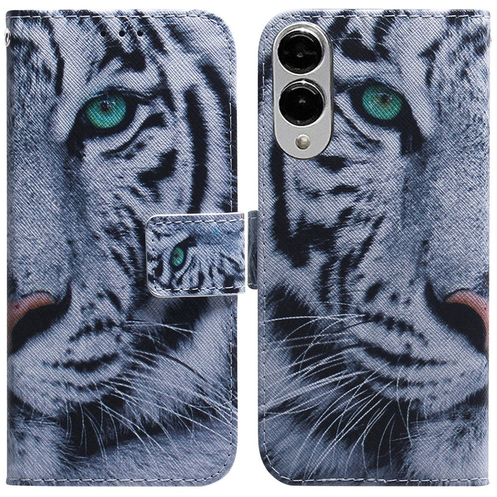 For Samsung Galaxy S25 Edge Wallet Case Pattern Print Leather Phone Cover