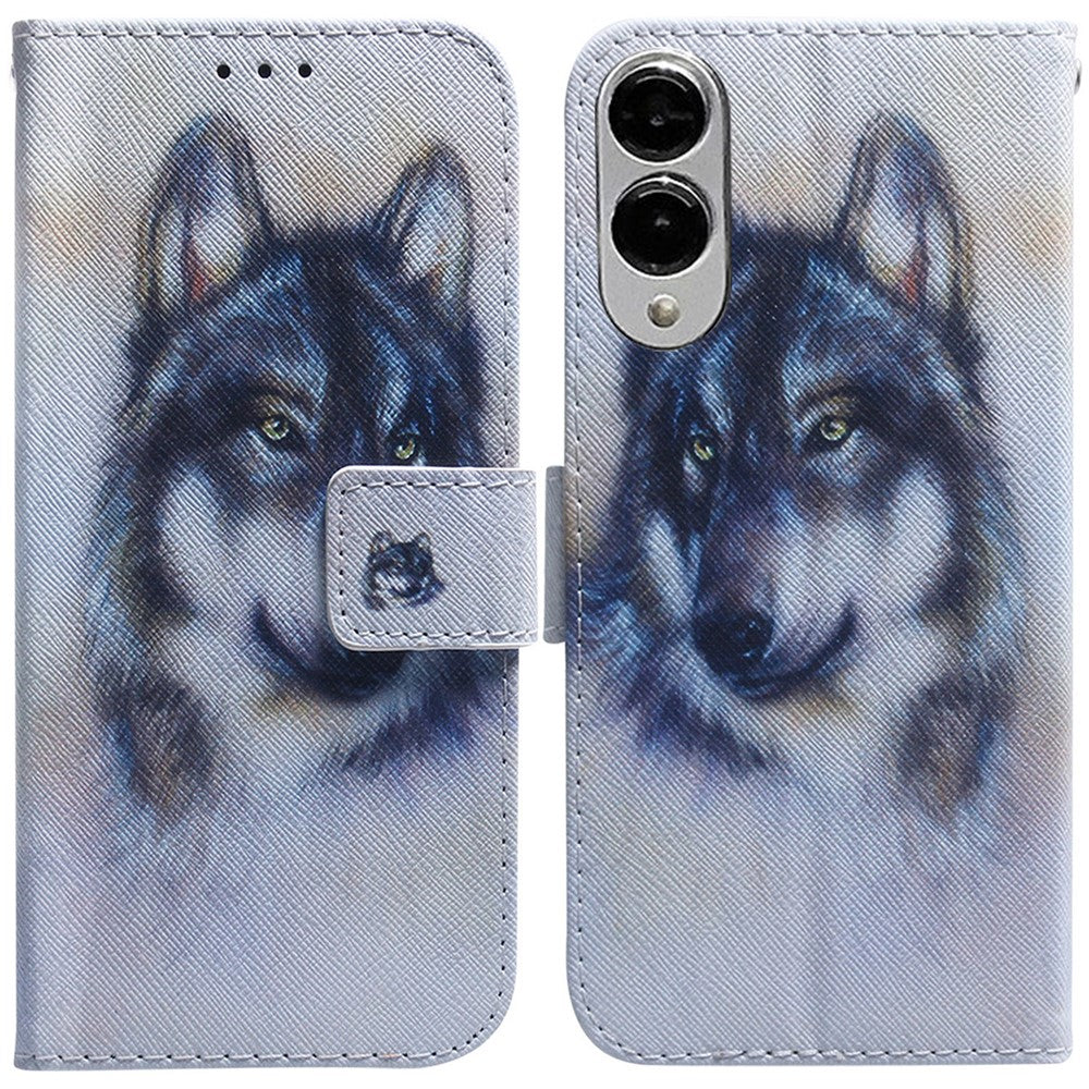 For Samsung Galaxy S25 Edge Wallet Case Pattern Print Leather Phone Cover